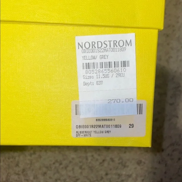 Off-White Yellow Kids Rain Boots - Picture 6 of 6